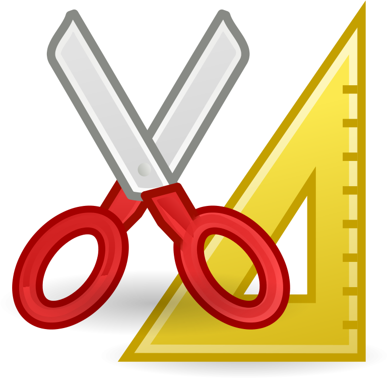 Scissors Clip Art Download - Makas Cetvel (800x800)
