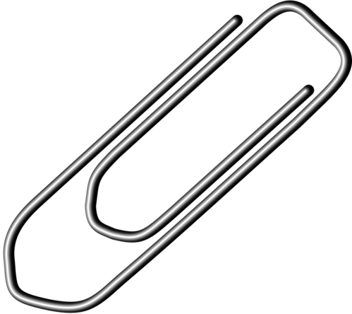 Office Stationary Stapler & Pins - Paper Clip (499x444)