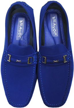 Picture Of Royal Blue Slip On Shoe - Shoe (415x414)