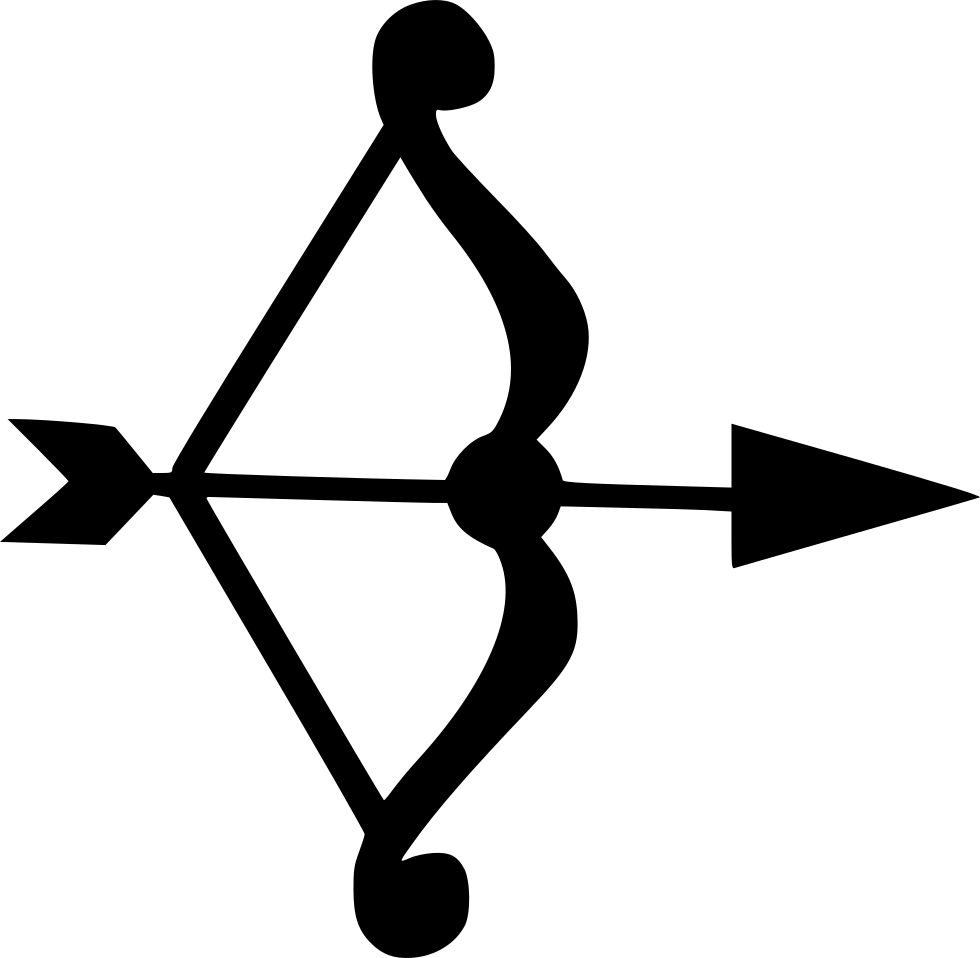 Computer Icons Hunting Clip Art - Bow And Arrow Icon (980x958)