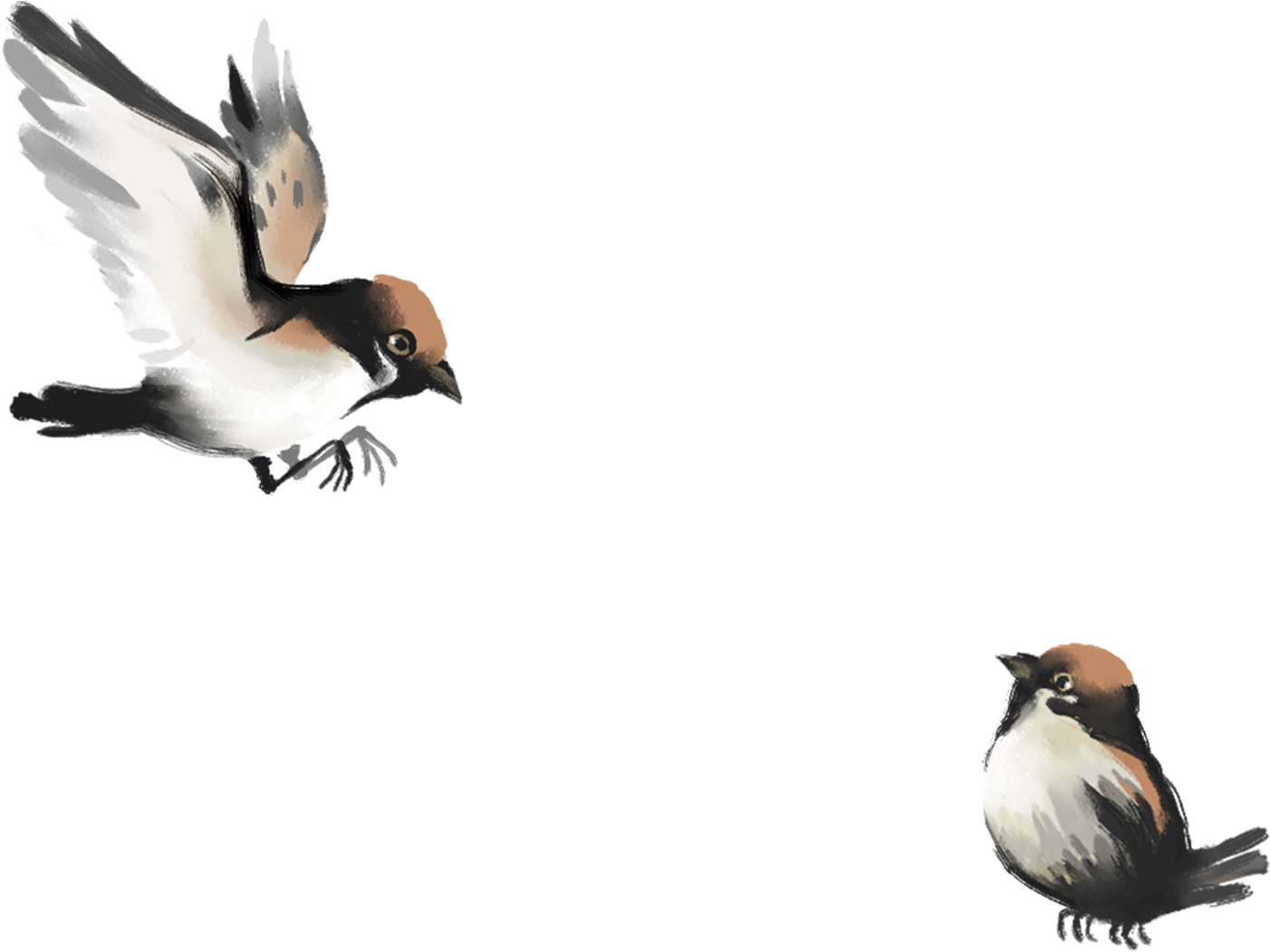 Iphone 6 Bird Painting Drawing Wallpaper - Chinese Painting Bird (1890x1388)