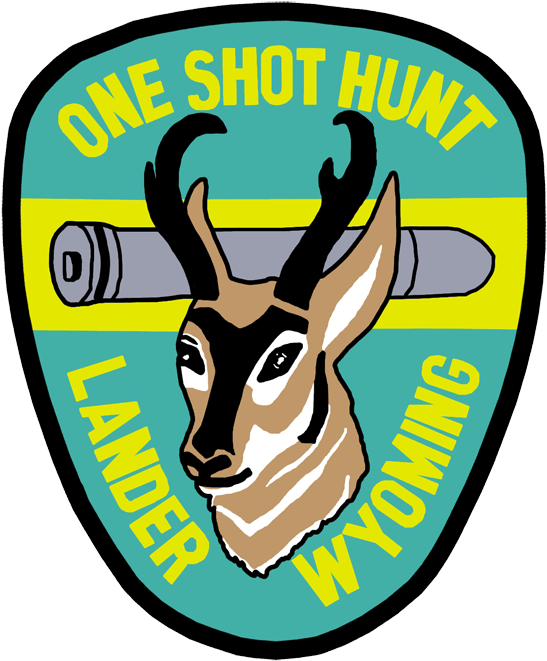 One Shot Antelope Hunt Badge - Hunting (600x713)