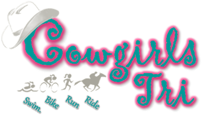 Cowgirls Tri - Tri Like A Girl Sticker (821x495)