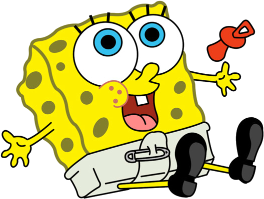 Postando Imagens Do Bob Esponja, Porque Eu Já Vi Muitas - Bob Esponja Bebe (600x454)