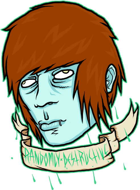 Self Portrait By Randomlydestructive - Illustration (621x700)