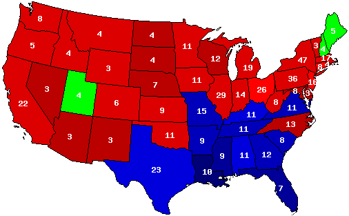 1932 Electoral Vote Map - John F. Kennedy Library (506x313)