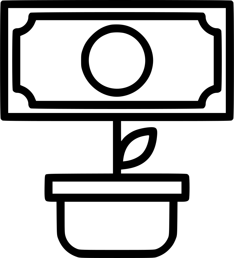 Investment Growing Money Plant Dividend Yield Comments - Icon (890x980)