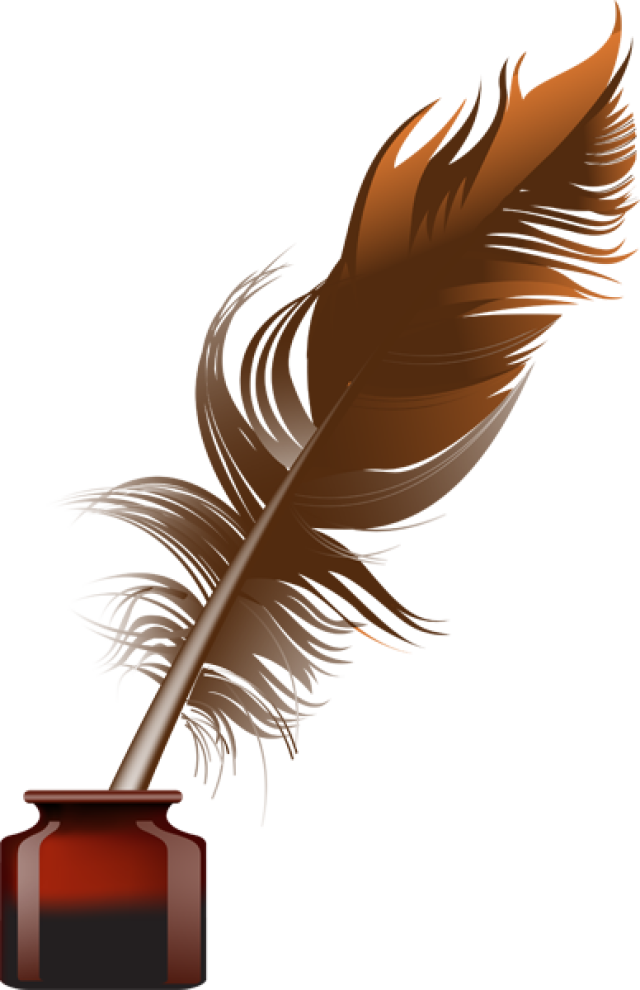 Thread First Tattoo Design Idea A6mghg Clipart - Feather And Ink Clip Art (640x990)