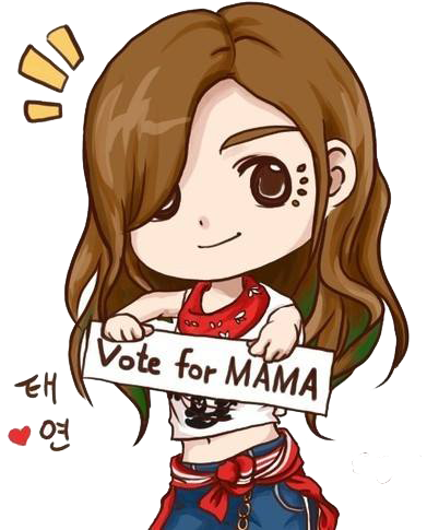 Taeyeon Cartoon Igab 'vote For Mama' By Brigittanadirasone - Valor De La Independencia (500x500)