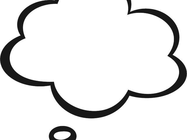 Speech Bubble Clipart Thinking - Thought Bubble Clipart (640x480)