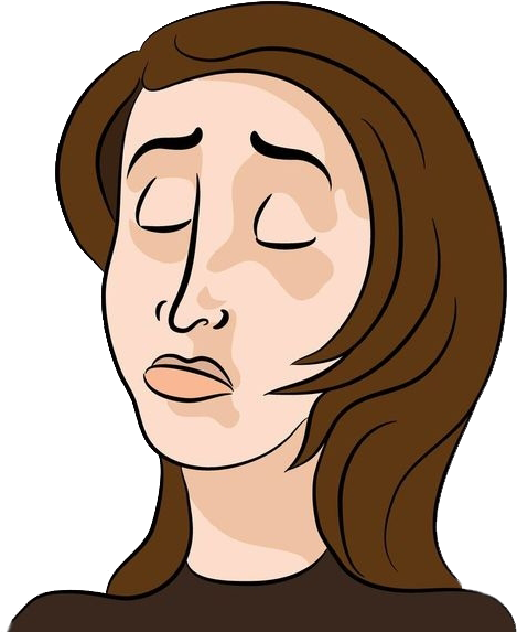 Female Cartoon Sadness Royalty-free - Female Cartoon Sadness Royalty-free (600x600)