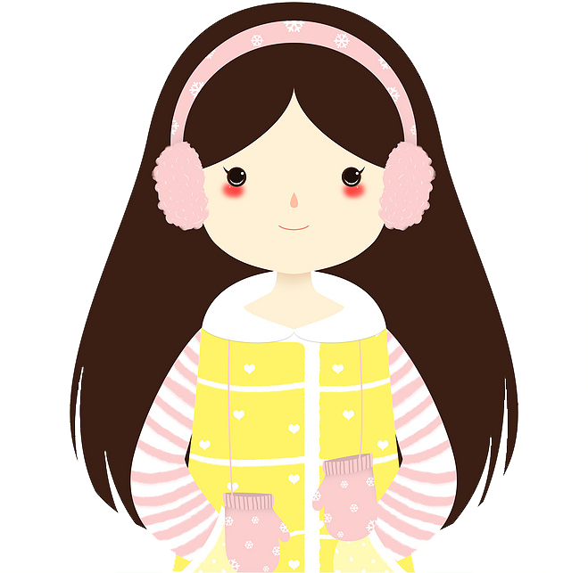 Winter Girl 658*684 Transprent Png Free Download - Winter Girl 658*684 Transprent Png Free Download (658x684)