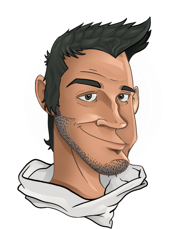 Cartoon Self Portrait By Blekisk - Cartoon Self Portrait Drawing (746x1072)