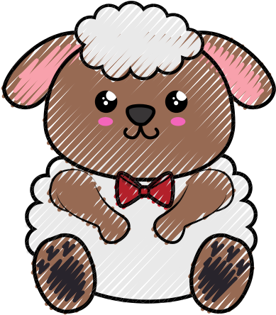 Sheep Kawaii Cartoon - Illustration (550x550)