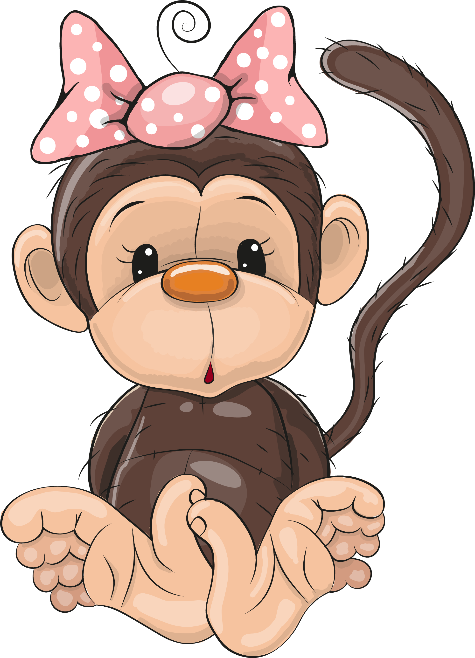 Cartoon Monkey Royalty-free Illustration - Cartoon Monkey Royalty-free Illustration (2132x2787)