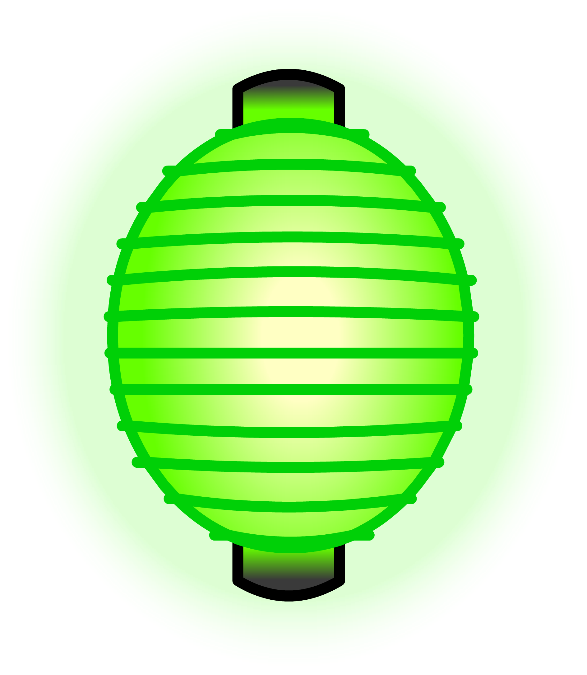 Green Paper Lantern Sprite 002 - Vector Graphics (1888x2169)