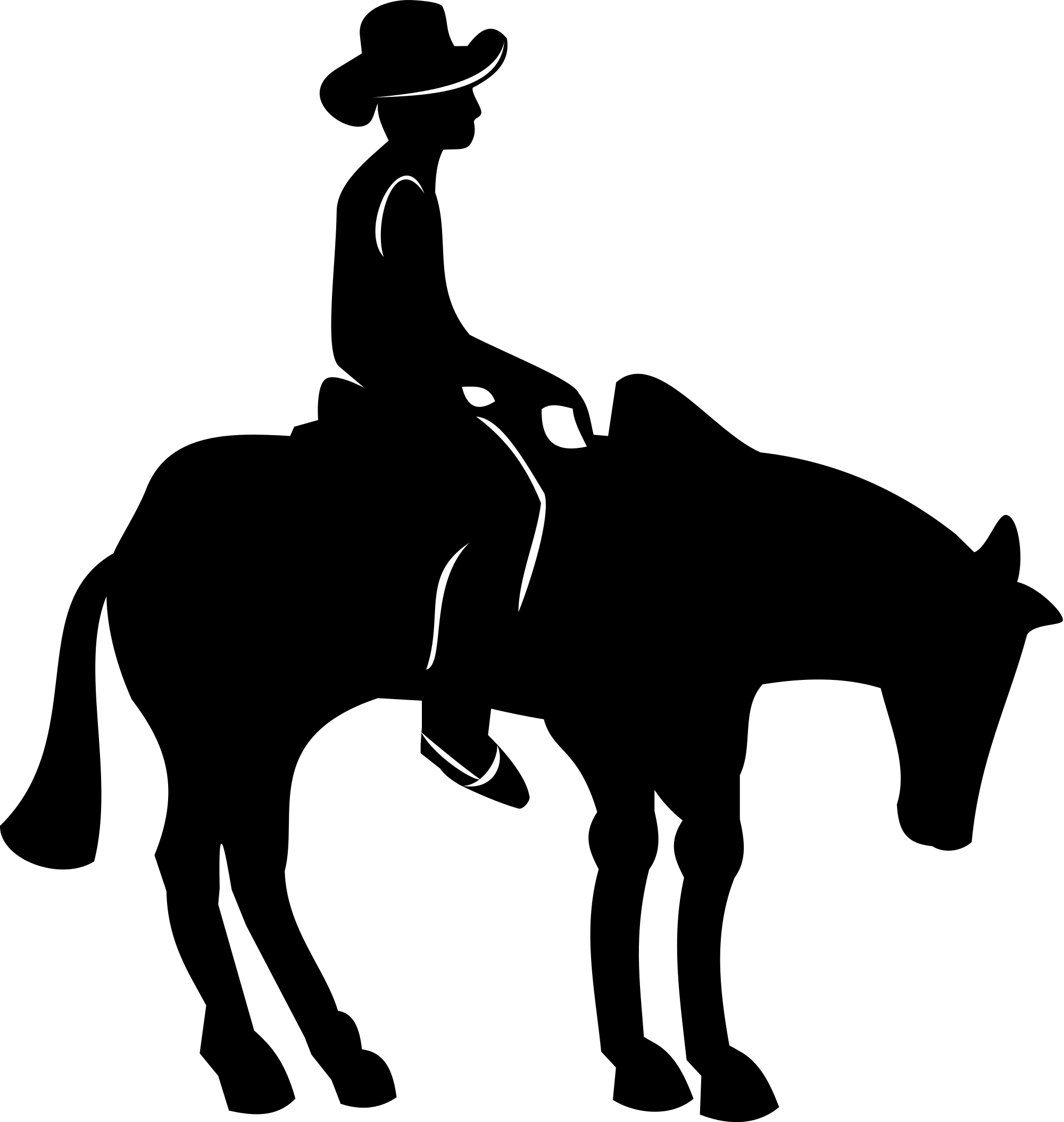 Western Pleasure Horse Silhouette (2000x2109)