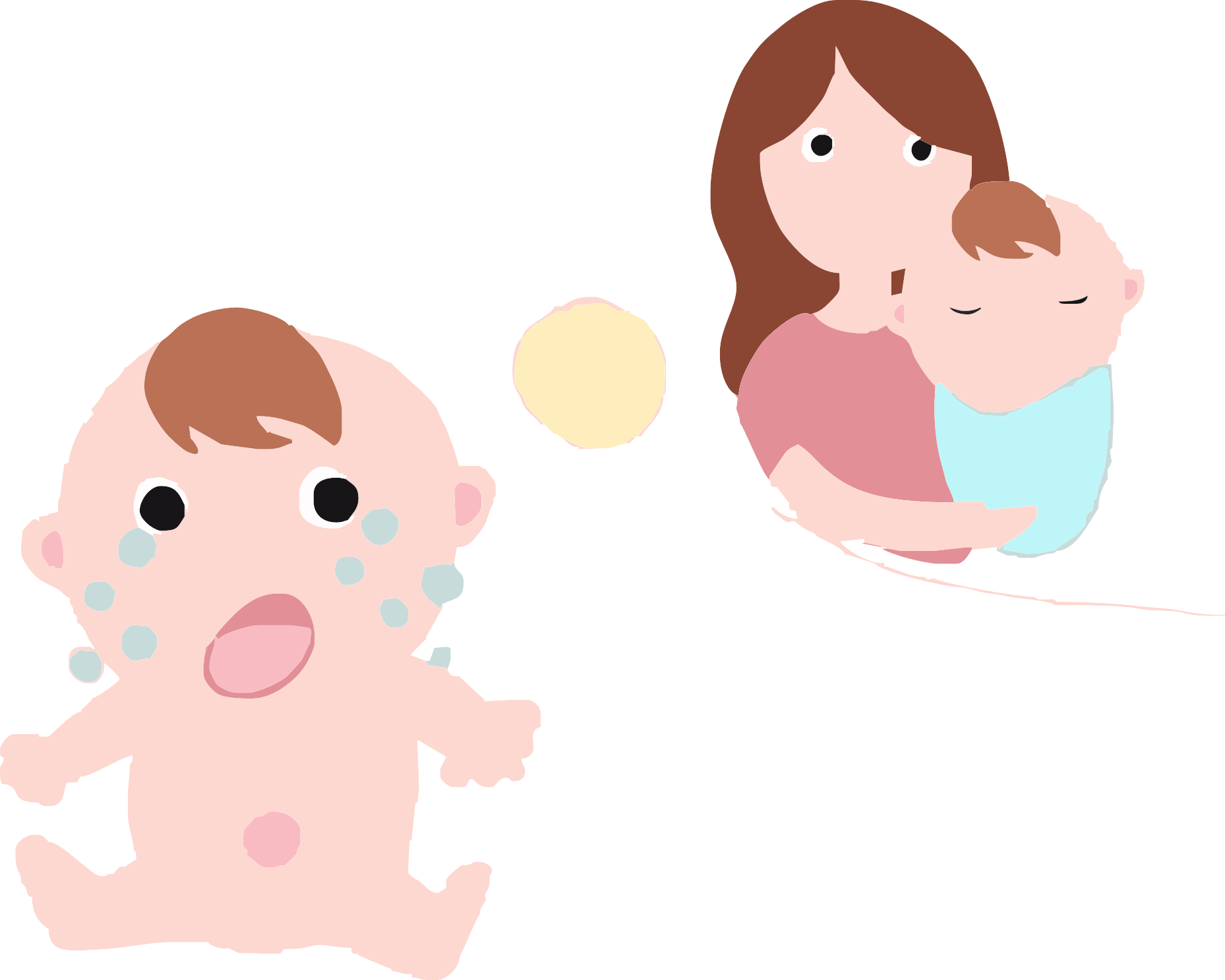 Infant Crying Illustration - Infant (1858x1487)