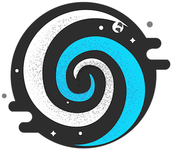 Black Hole Illustration - Emblem (408x408)