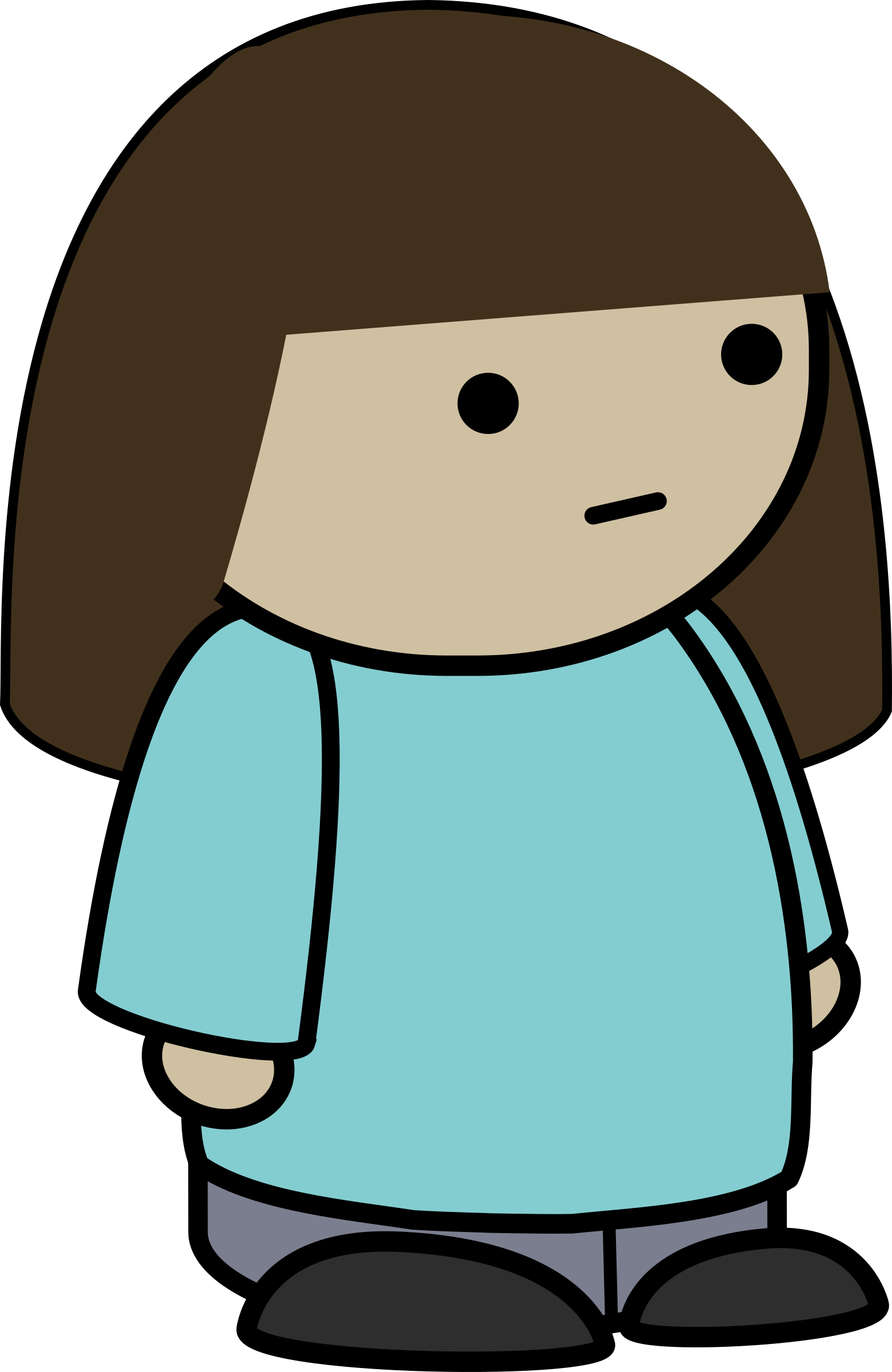 Mix And Match Character Louise Blank Side - Tegneseriefigur Jente (1561x2400)
