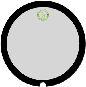 "green Monster" 14" Big Fat Snare Drum Head - Circle (350x350)