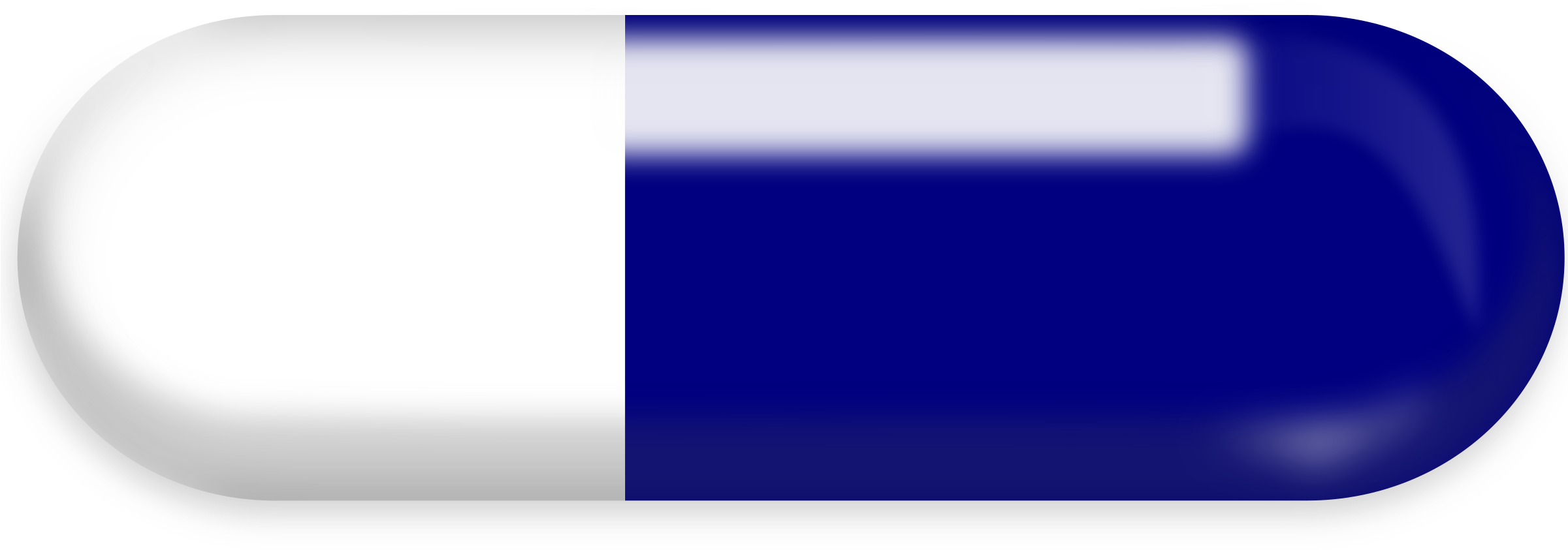 Big Image - Pill Clip Art (2400x1051)