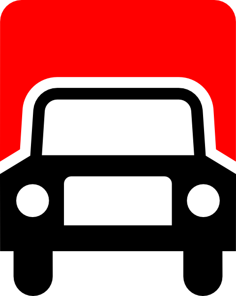 Truck Red Black Clip Art - Truck Style 5284 Diy Plastic Stencil Acrylic Mylar (480x600)