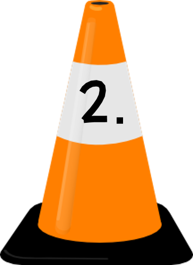 Typically, Text Gradients Are Used In The Upper Elementary - Traffic Cone Clip Art (378x520)