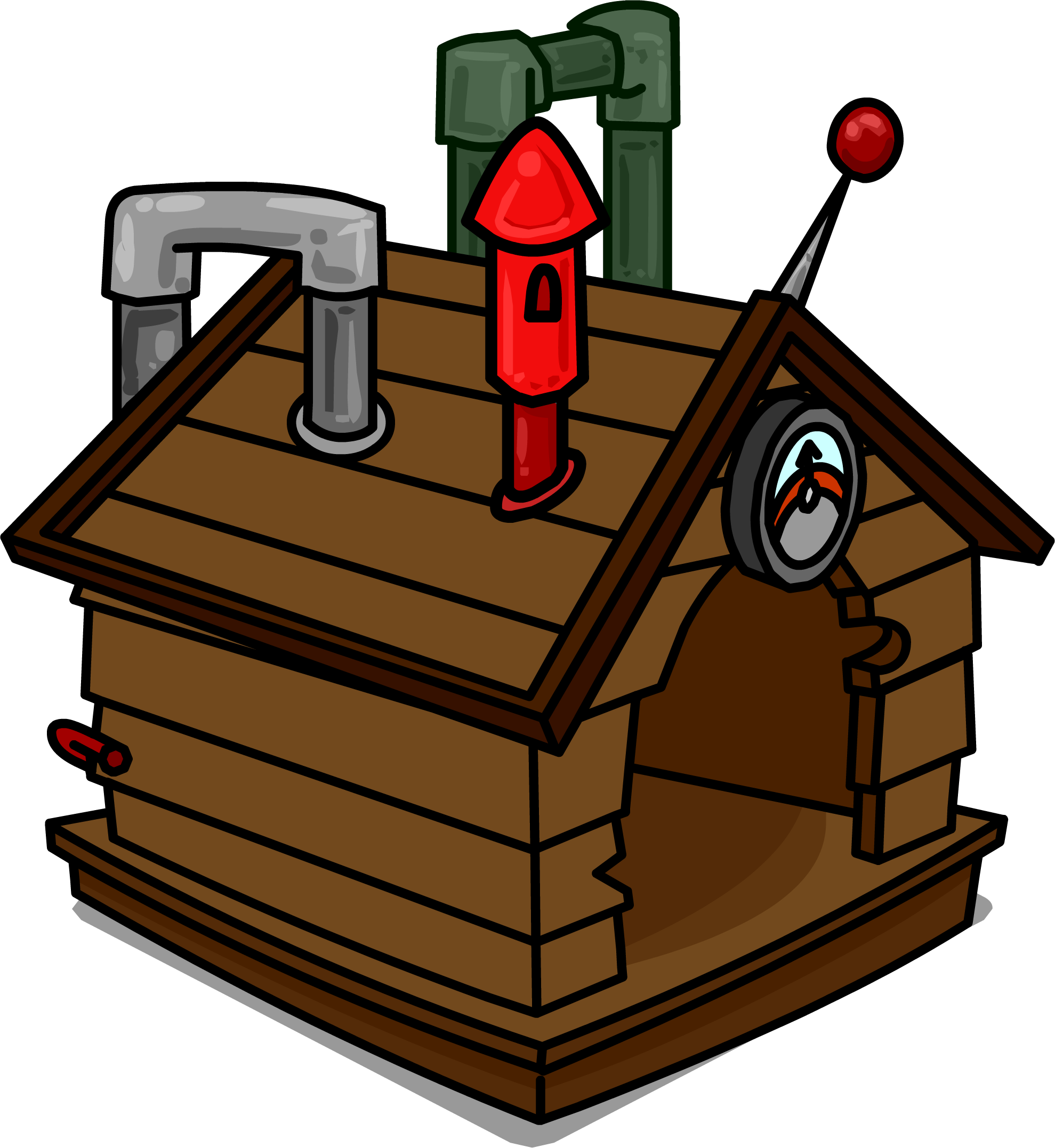 Brown Puffle House Id 665 Sprite 004 - Portable Network Graphics (1979x2154)