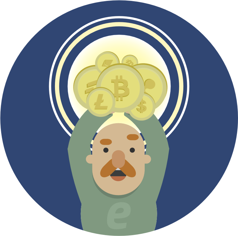 We're Happy To Announce You Can Now Purchase Btc, Eth, - Portrait Of A Man (800x838)