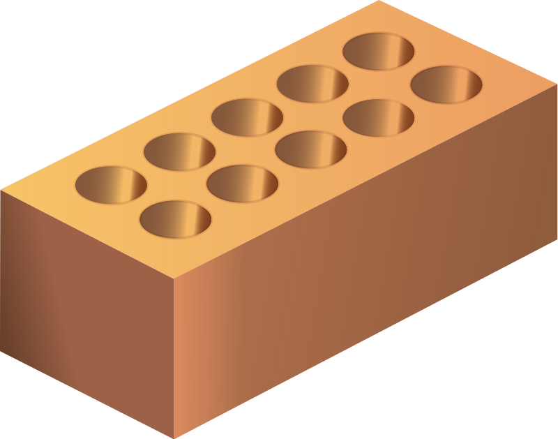 Brick Clip Art At Clker - Free Clipart Brick (800x629)
