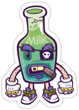 'bad Milk' Sticker By Cronobreaker - Bad Milk Inc (375x360)