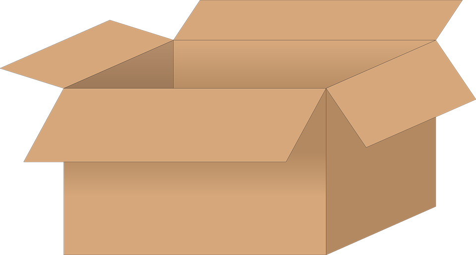 Box Clip Art 8, - Box Cartoon Transparent Background (960x514)