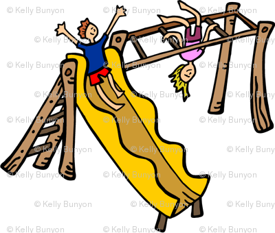 Playground Equipment Clipart - Playground Clipart (400x340)