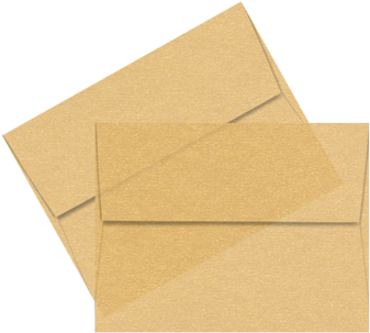 A2 Gold Iridescent Vellum Straight Flap Envelopes, - Paper (350x350)