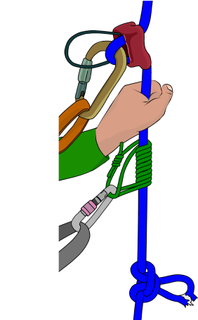 If Your Belay Device Jams Into The Knot, You'll Need - Cartoon (300x453)