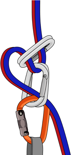 Carabiner Brake Abseil Rappel No Belay Device - Carabiner Brake Abseil Rappel No Belay Device (300x544)