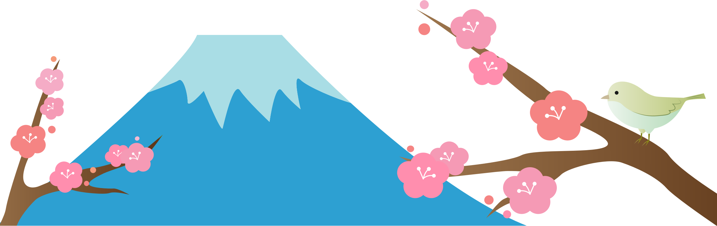 Big Image - Mt Fuji Clipart (2400x757)