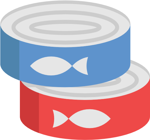 Canned Food Free Icon - Enlatados Vector (512x512)