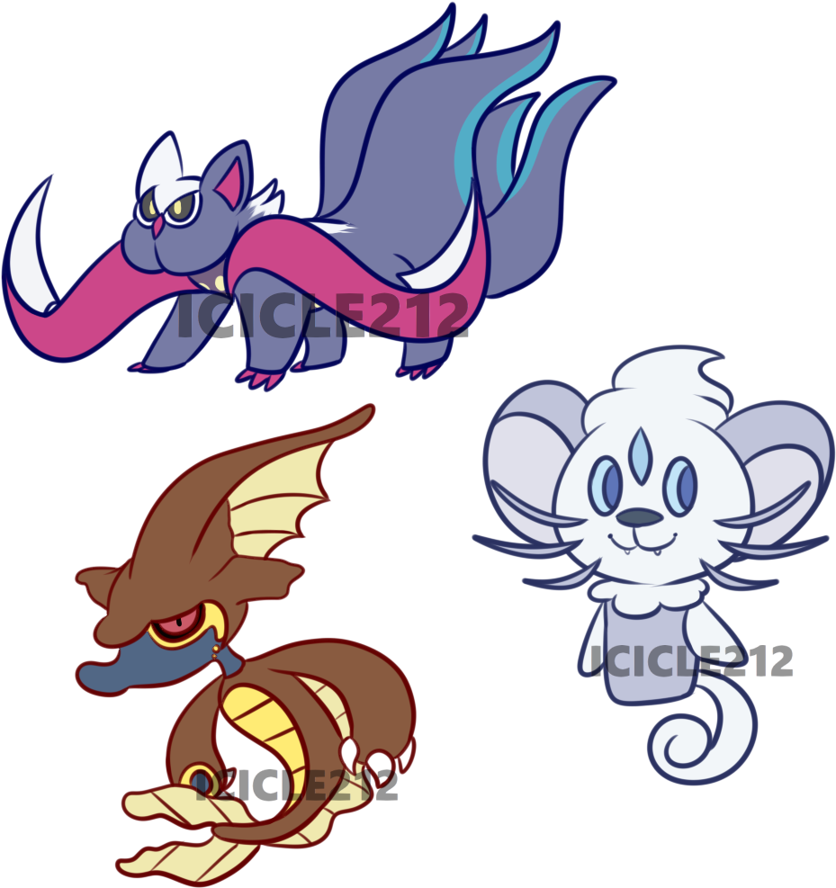 Pokefusion Gacha Results - Cartoon (1000x1000)