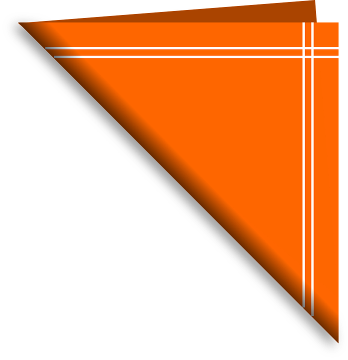 Napkin Cliparts 1, Buy Clip Art - Servilleta Doblada En Triangulo (696x720)