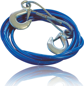 3 Ton 8mm X 4m Steel Tow Rope - Steel (400x400)