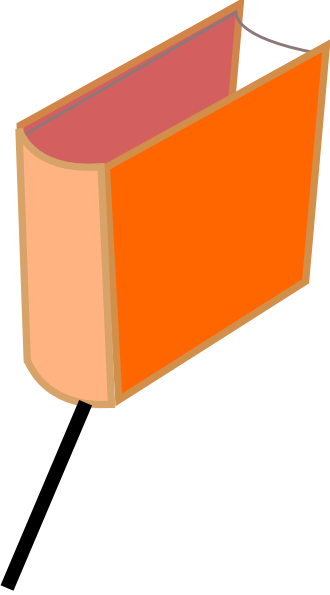 Orange Book Clip Art - Orange Book Clip Art (330x595)
