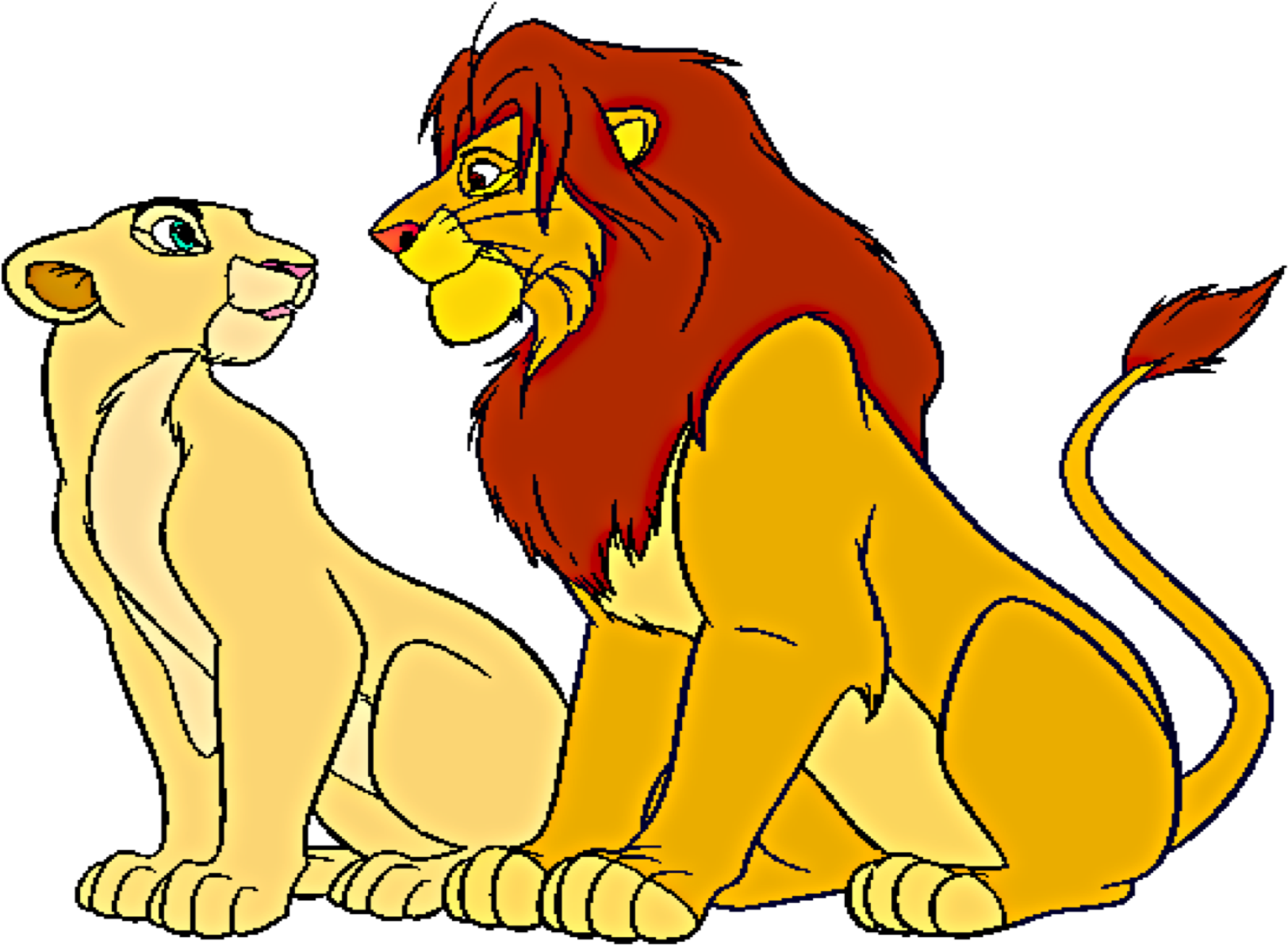Kopa Images Simba And Nala Hd Wallpaper And Background - Lion King Clipart Nala (1650x1220)