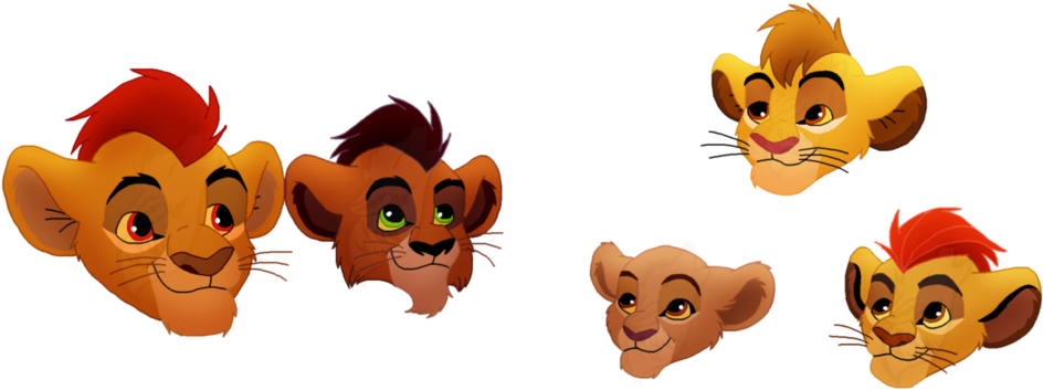 Mufasa Clipart Kiara - Lion King Kopa Kiara And Kion (1024x380)