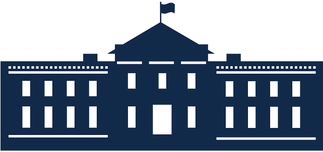White House Clipart Transparent - White House Silhouette (640x320)
