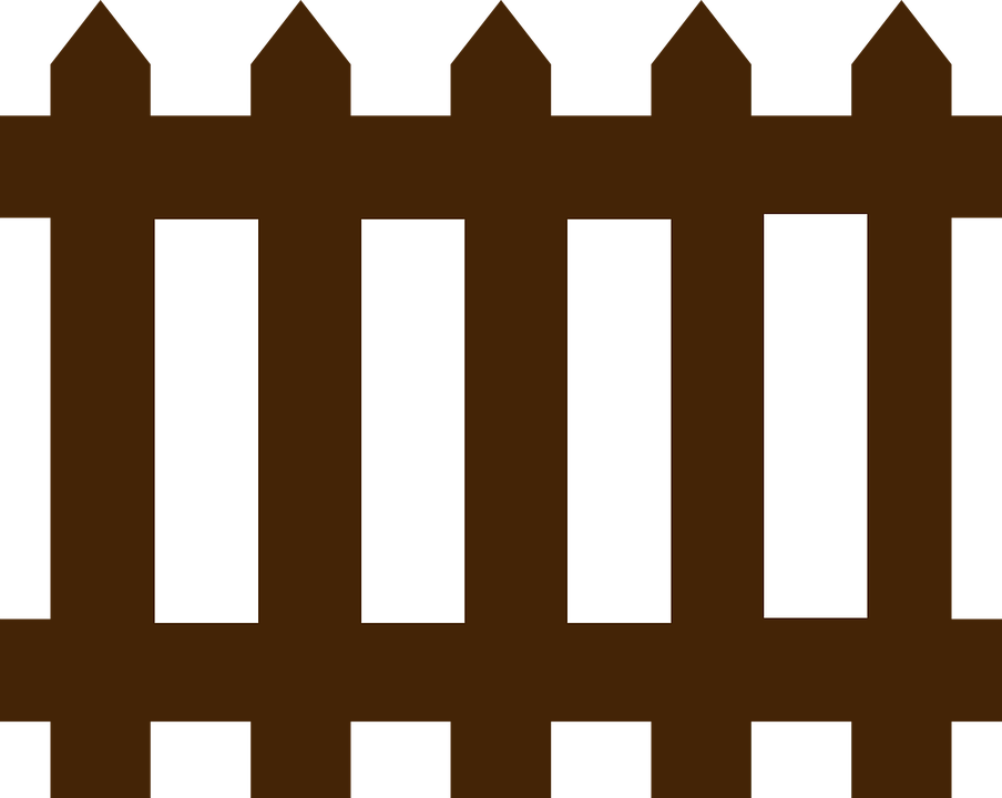 Wooden Fence Cliparts - Fence Clipart Png (904x720)