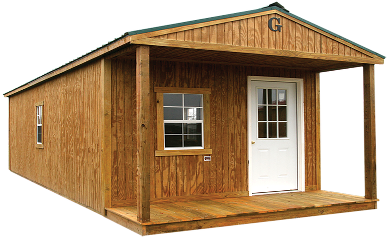 Cabin Transparent Png - Rent To Own Storage Buildings (784x490)