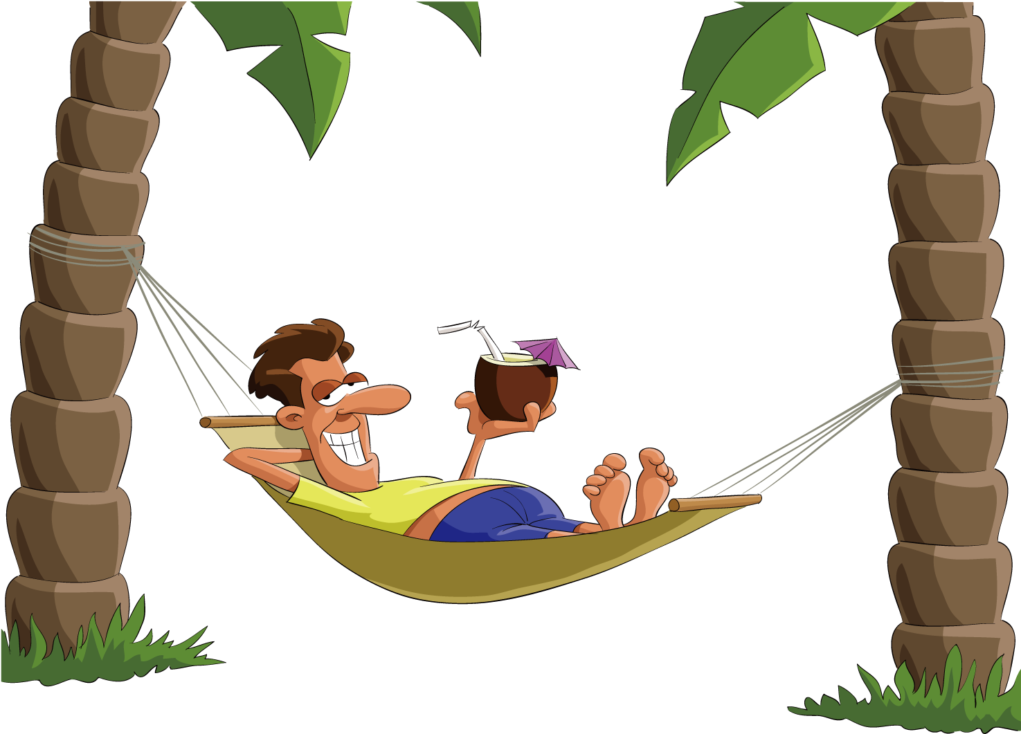 Download and share clipart about Lying On Top Of The Hammock Man - Lying On...