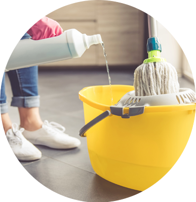 Service We Offer - Things Used To Clean Our House (387x399)